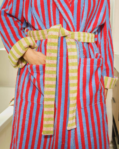 Lanternfly Stripe Bathrobe