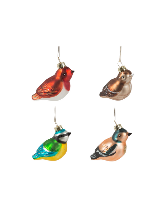 British Bird Christmas Shaped Bauble