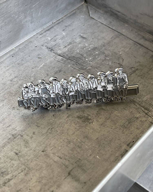 Lunch atop a Skyscraper • Enamel Pin