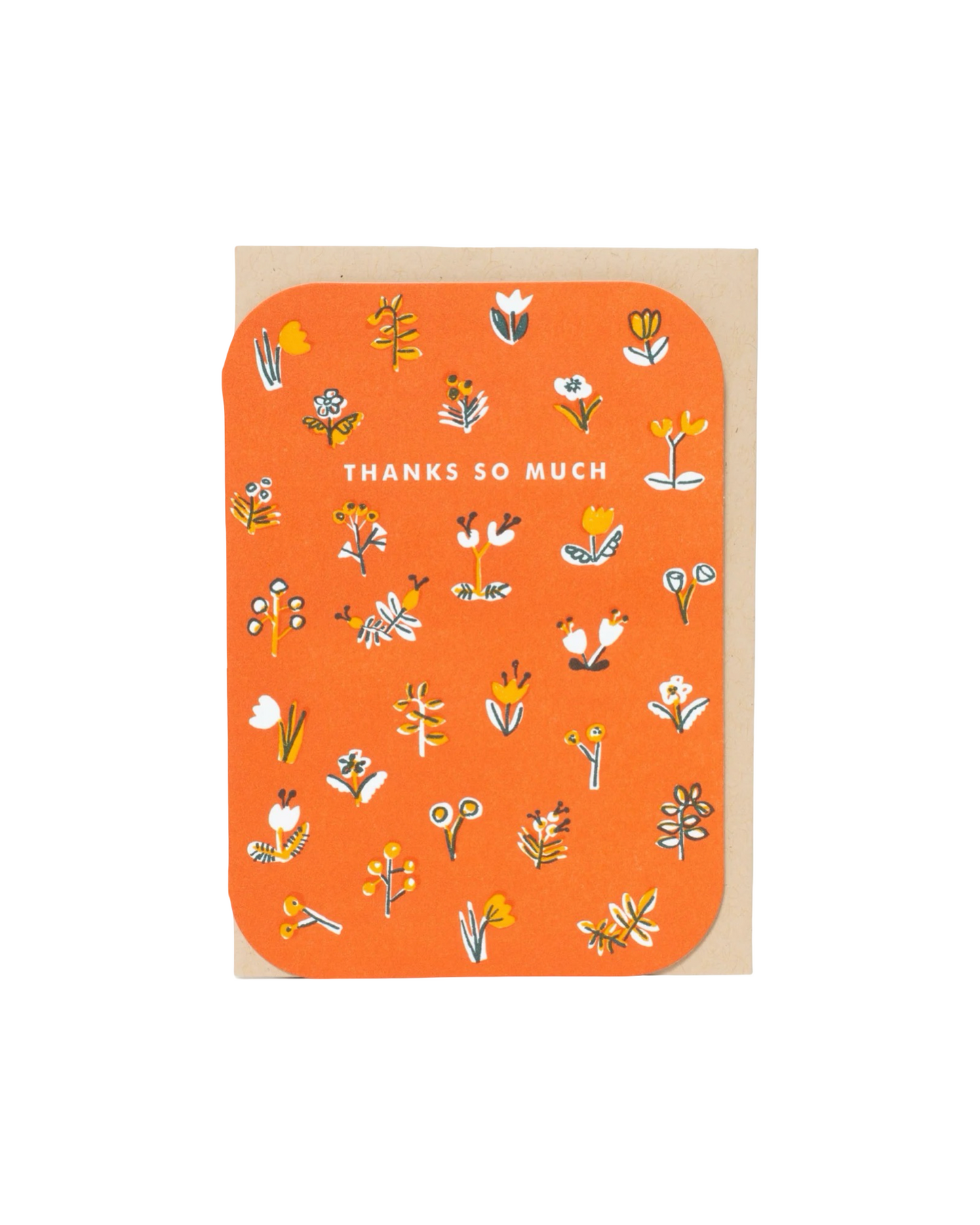 Flowers Mini Thank You Card