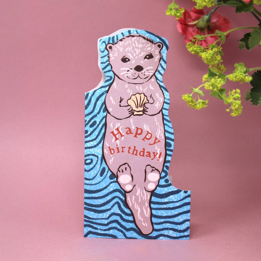 Otter Shaped Card