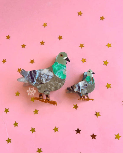 Mini Pigeon Hair Claw