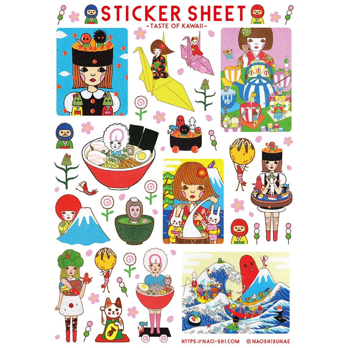 Taste of Kawaii Sticker Sheet