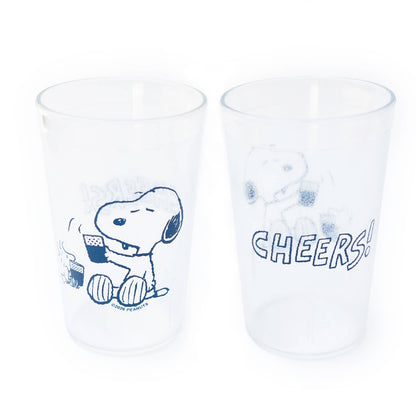 Snoopy "Cheers!" Pebbled Plastic Cups