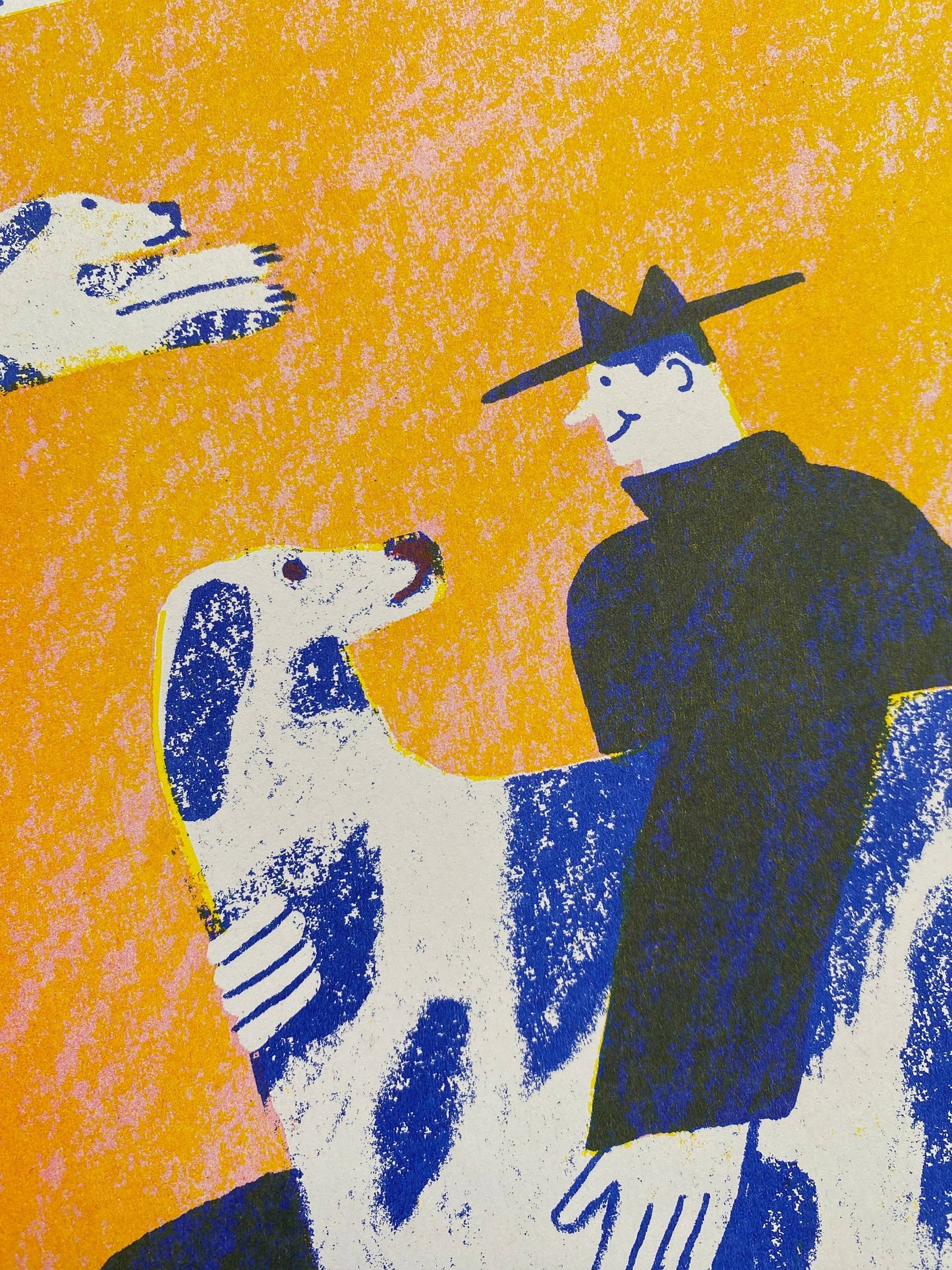 Find A Dog And Stroke It A3 Riso Print