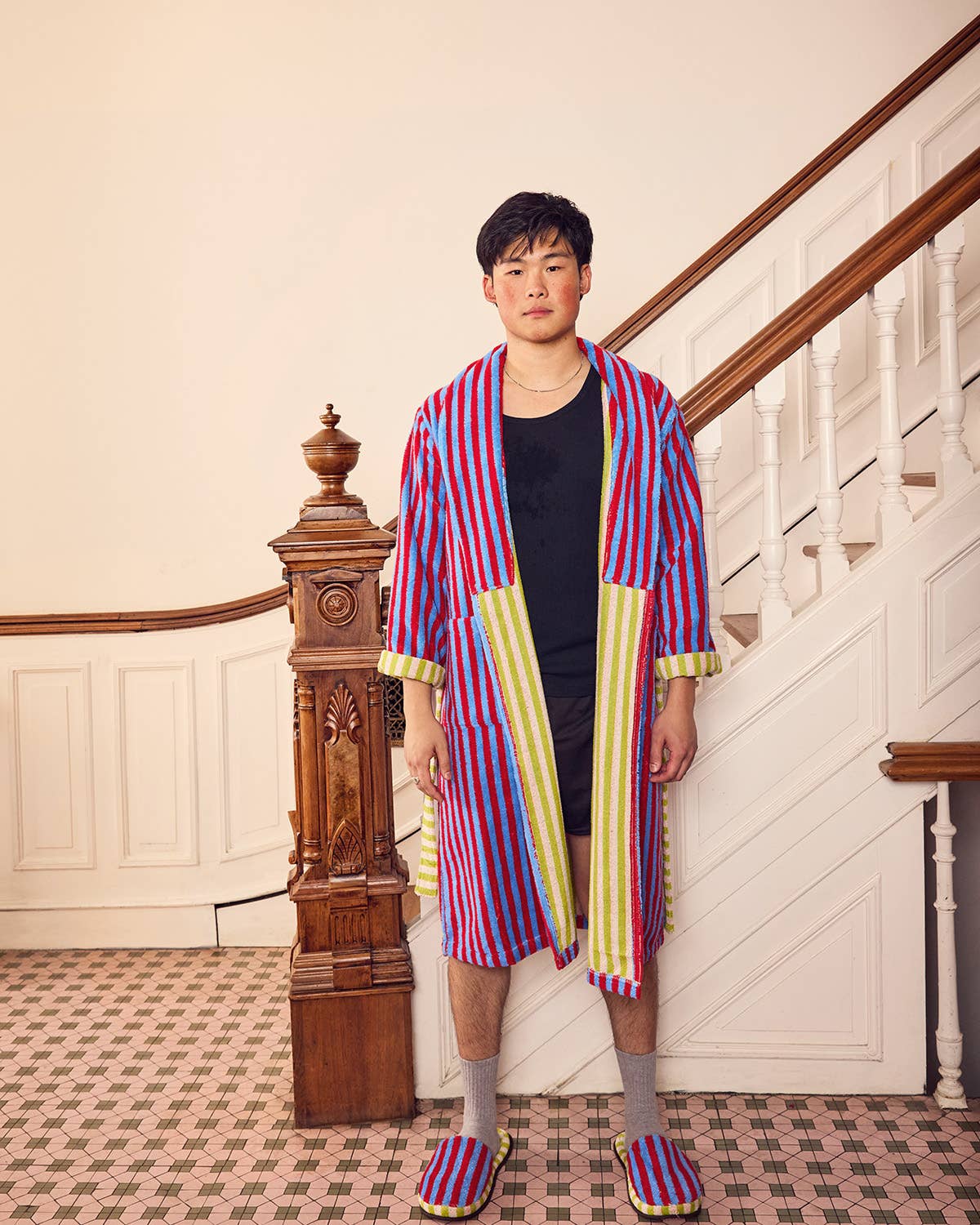 Lanternfly Stripe Bathrobe