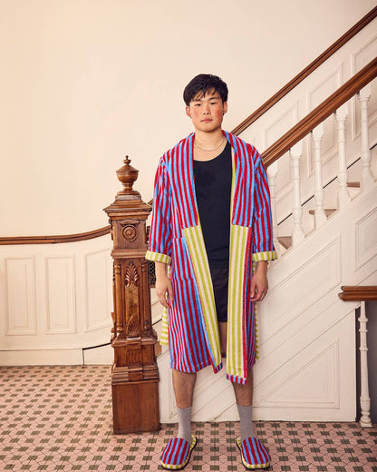 Lanternfly Stripe Bathrobe