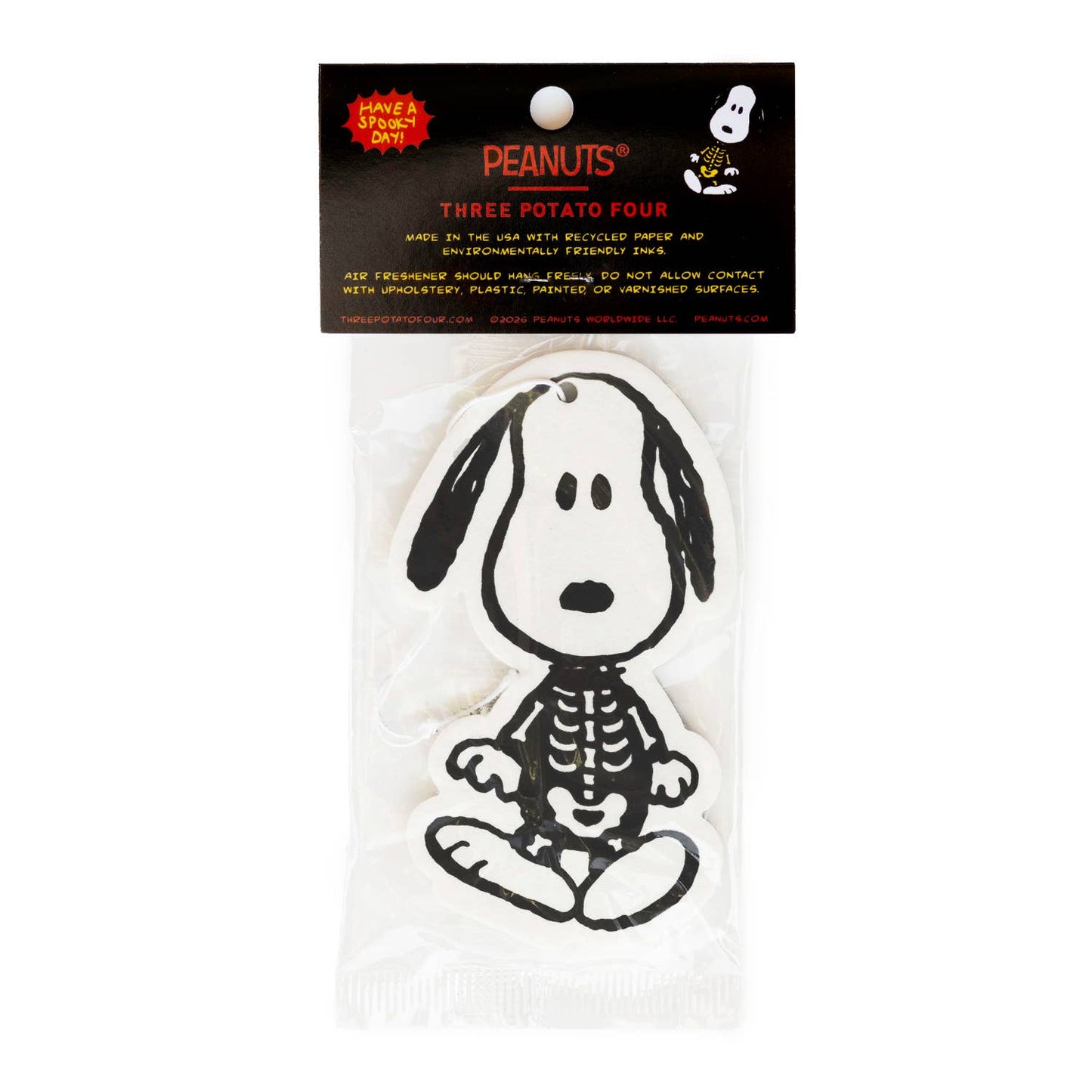 3P4 x Peanuts® Halloween - Snoopy Skeleton Air Freshener