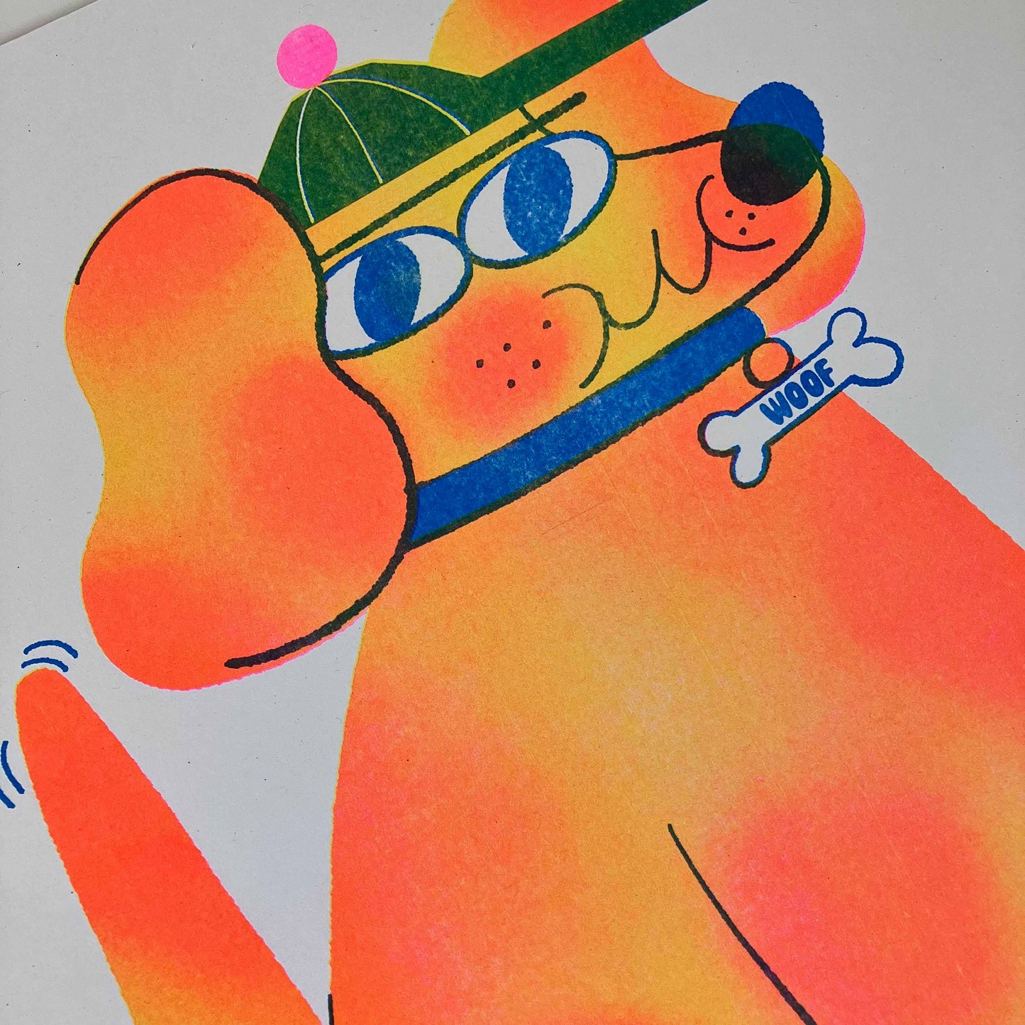Doggo A3 Risograph Print