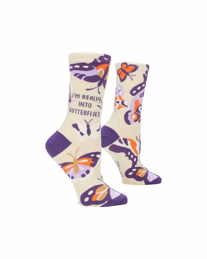 I'm Really Into Butterflies Women's Crew Socks
