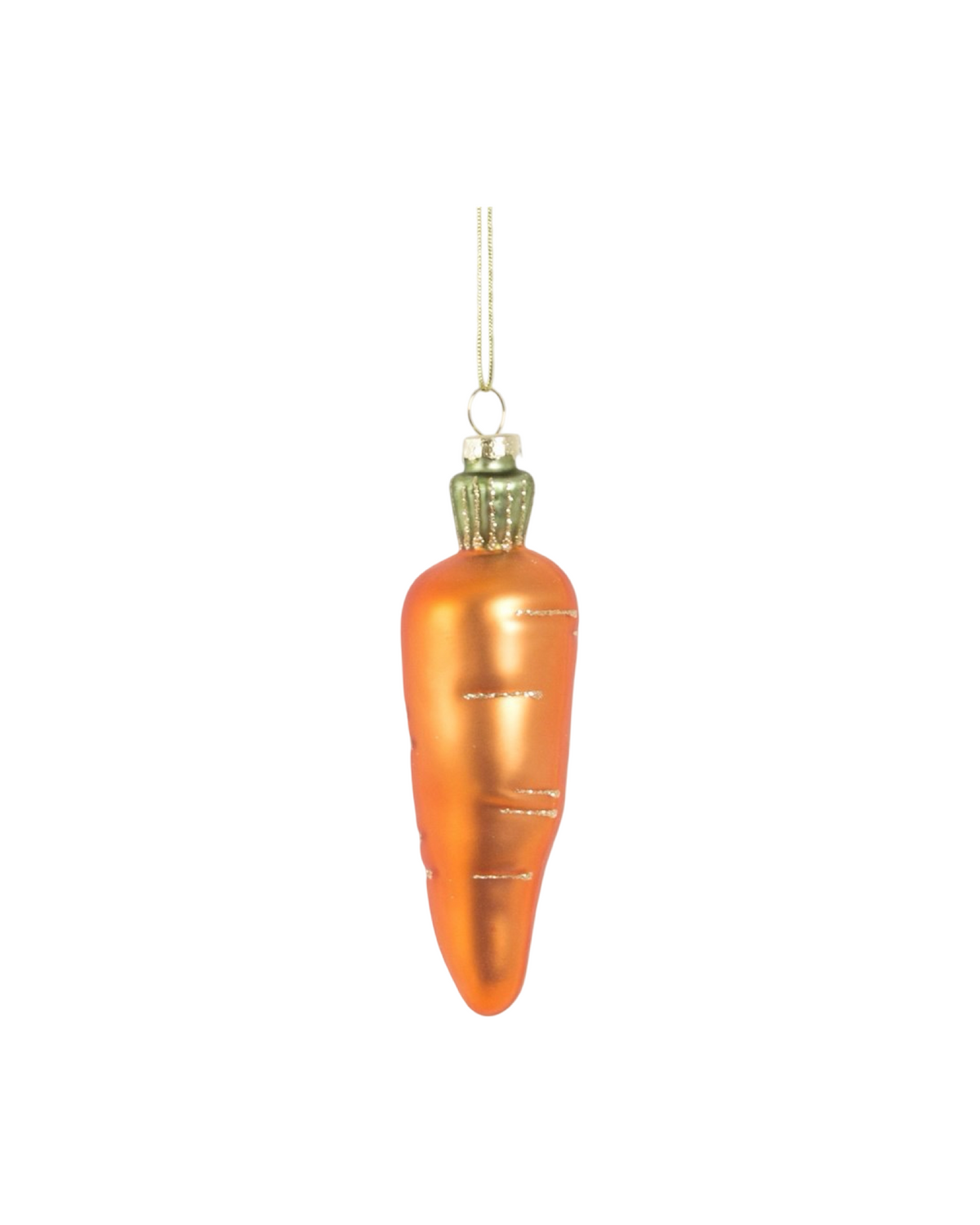 Winter Veggies Carrot Shaped Bauble
