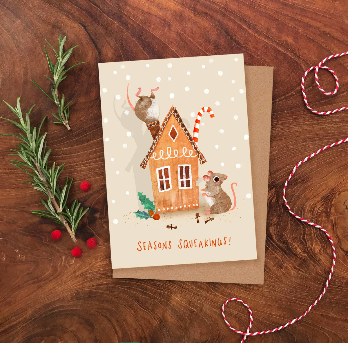 Christmas Mice - Box of 8 Assorted Cards