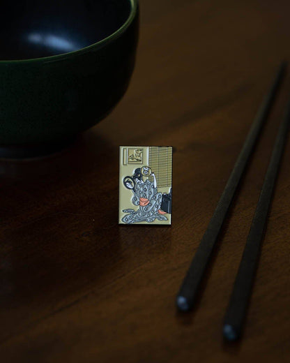Takashima Ohisa Using Two Mirrors to Observe... • Enamel Pin