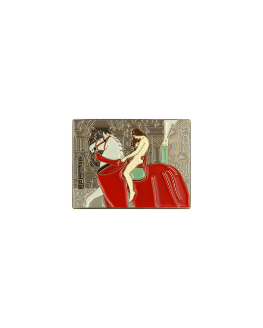 Lady Godiva Enamel Pin