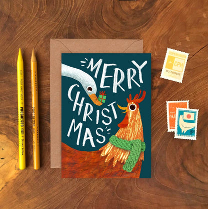 Christmas Animals - Box of 6 Assorted Cards