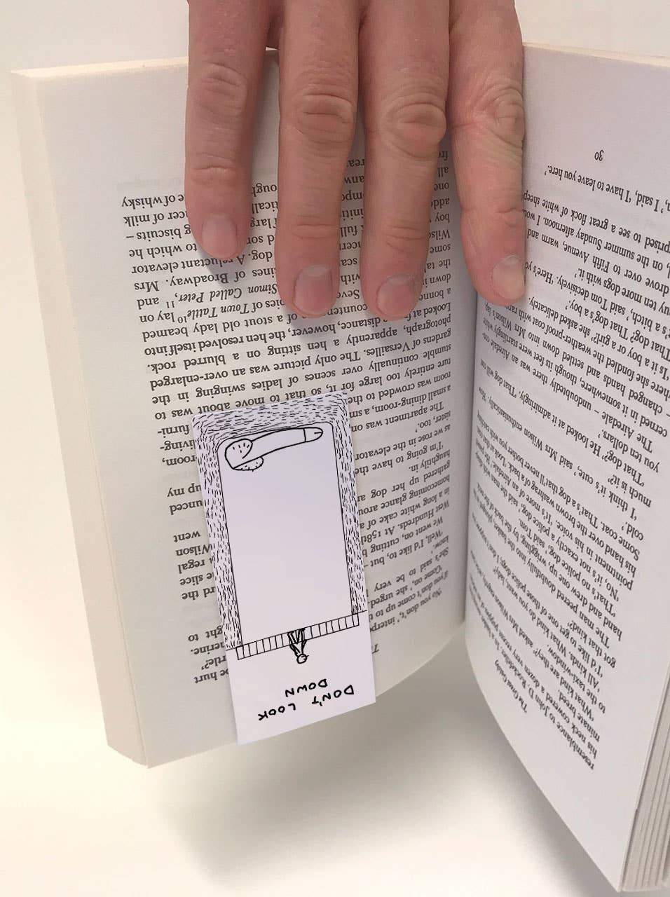 Don't Look Down - Shrigley Magnetic Bookmark