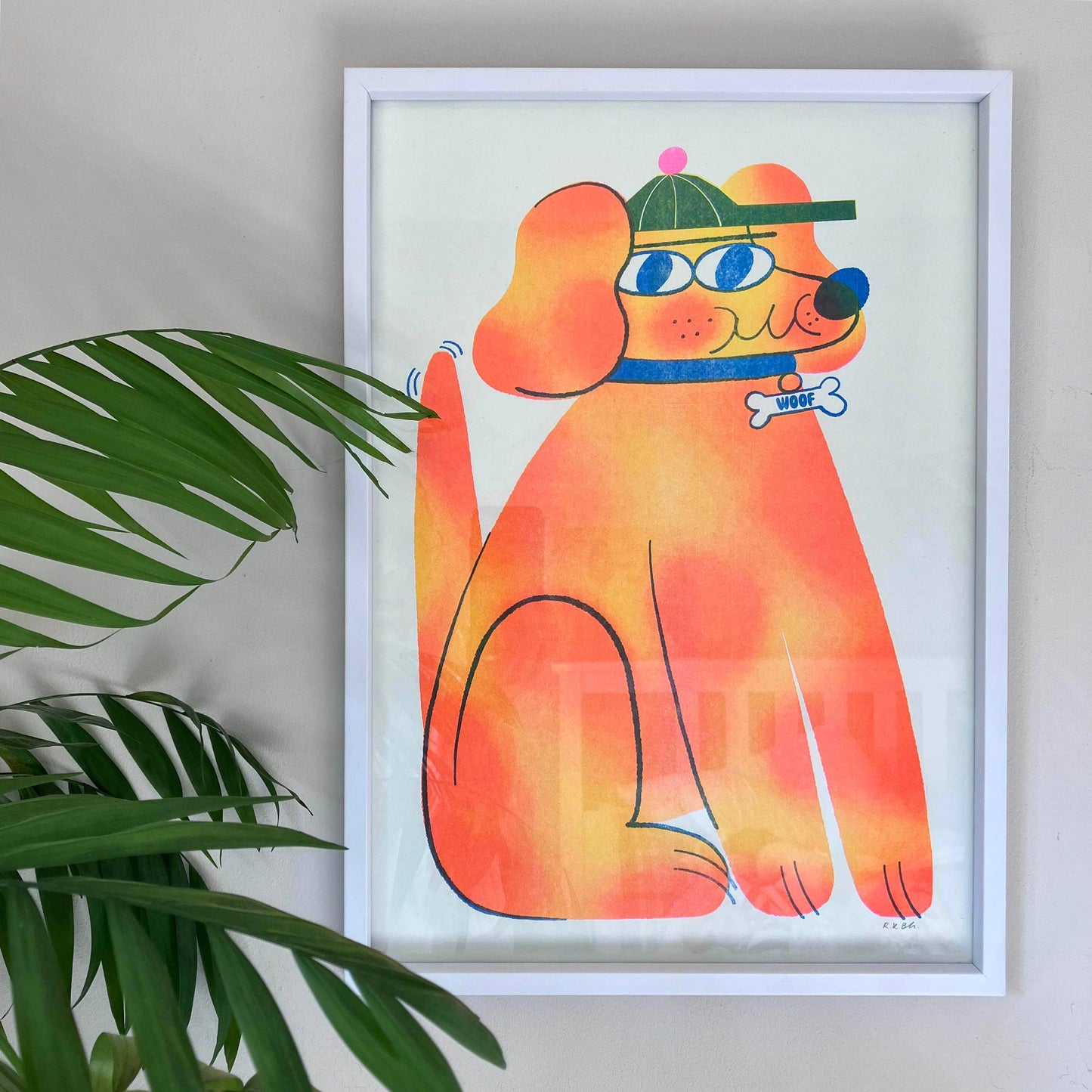 Doggo A3 Risograph Print