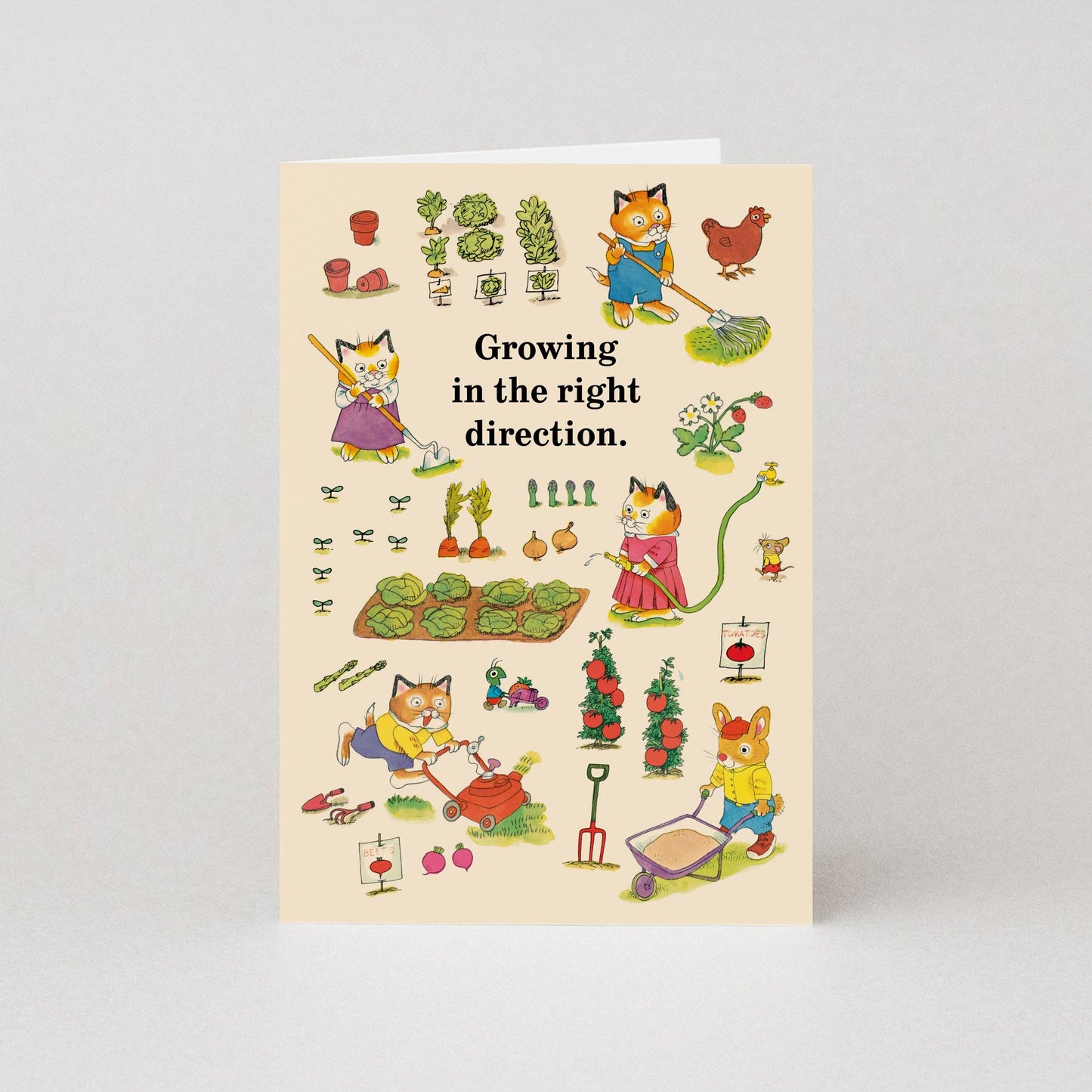 Growing In The Right Direction Richard Scarry Card