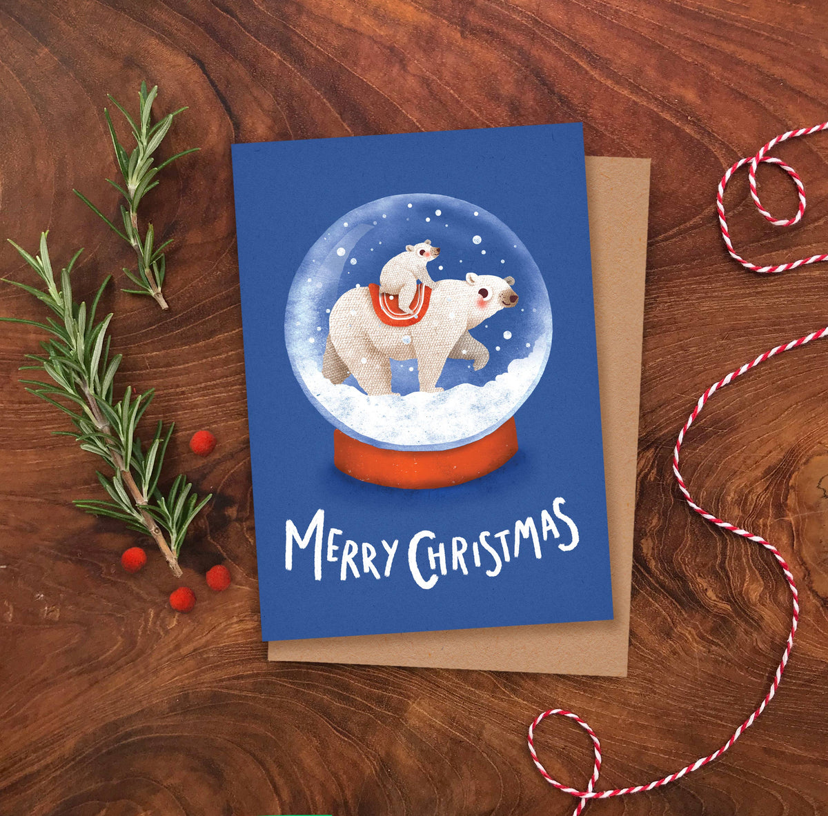 Christmas Snow Globe - Box of 8 Assorted Cards