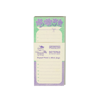 Vase of Flowers - Risograph Notepad