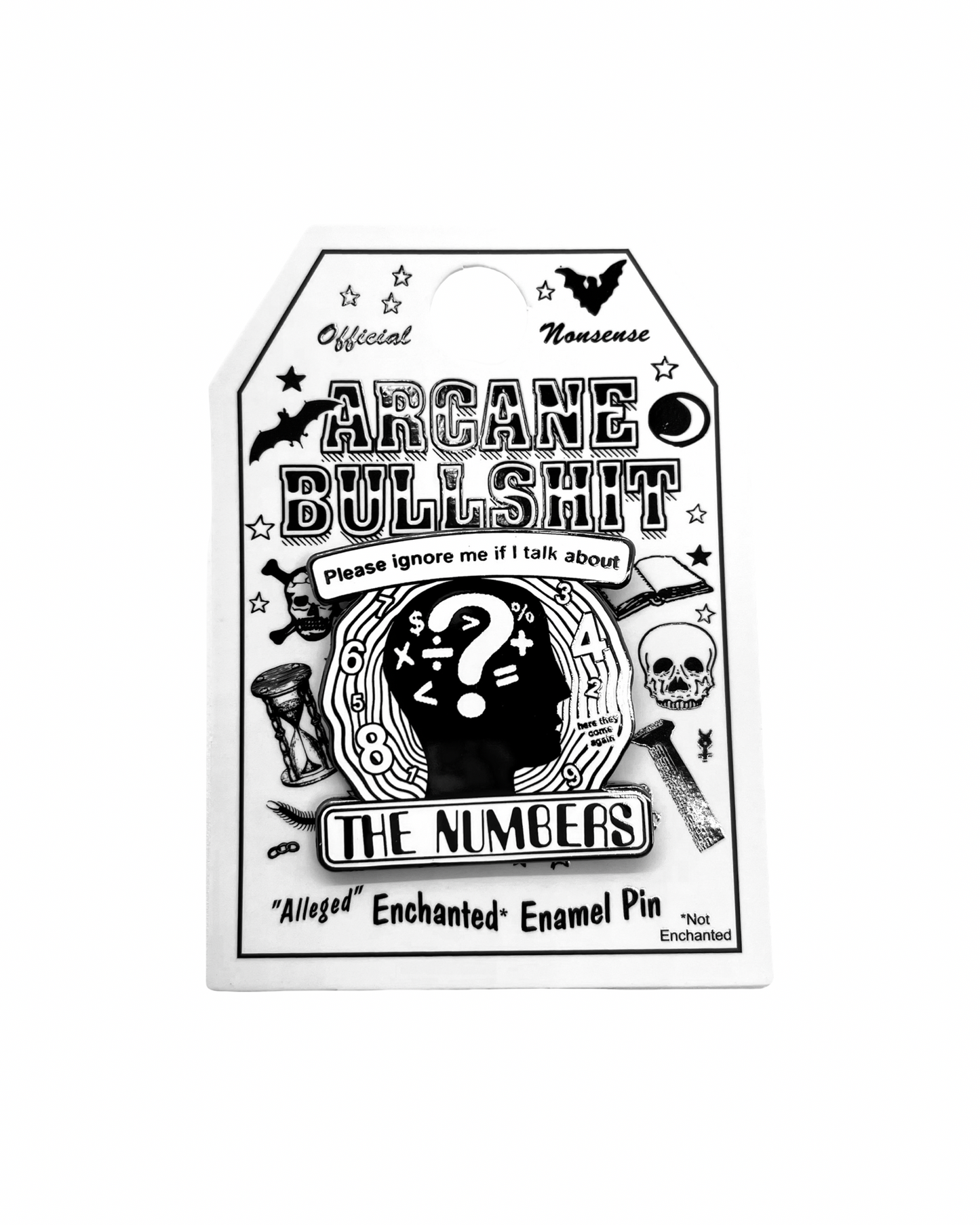 The Numbers Enamel Pin