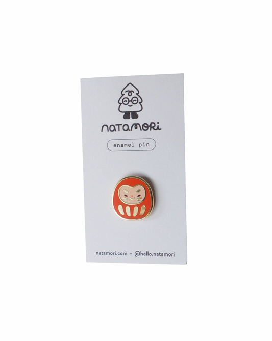 Daruma Enamel Pin