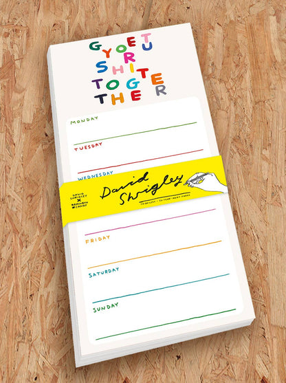 David Shrigley Get Your Shit Together Planner