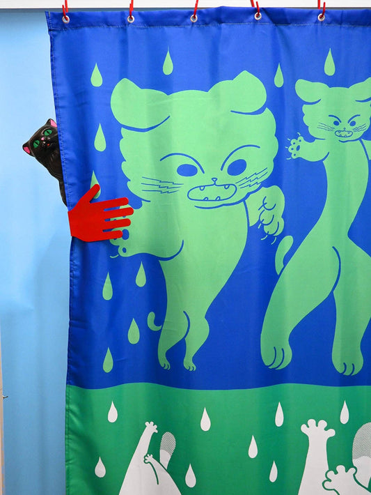 "DRY CATS" Shower curtain