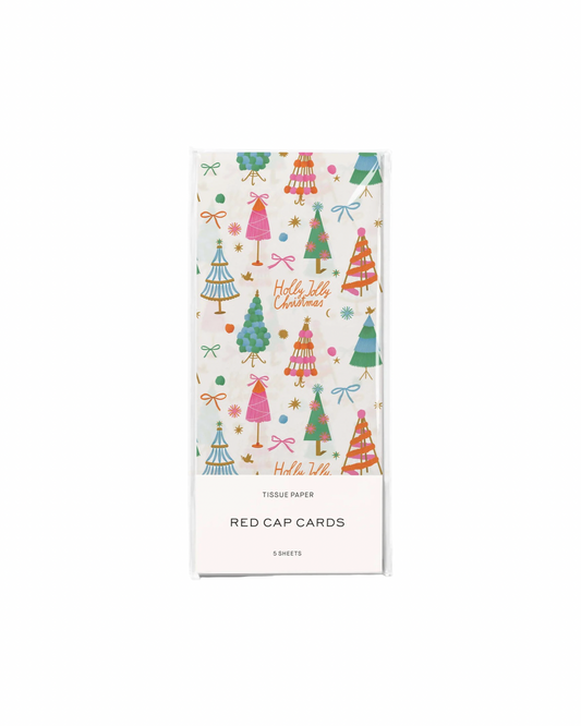 Holly Jolly Trees Tissue Paper