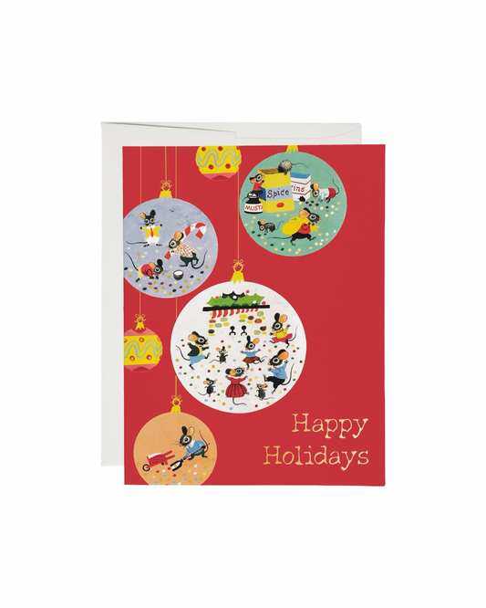 Holiday Mice Christmas Card