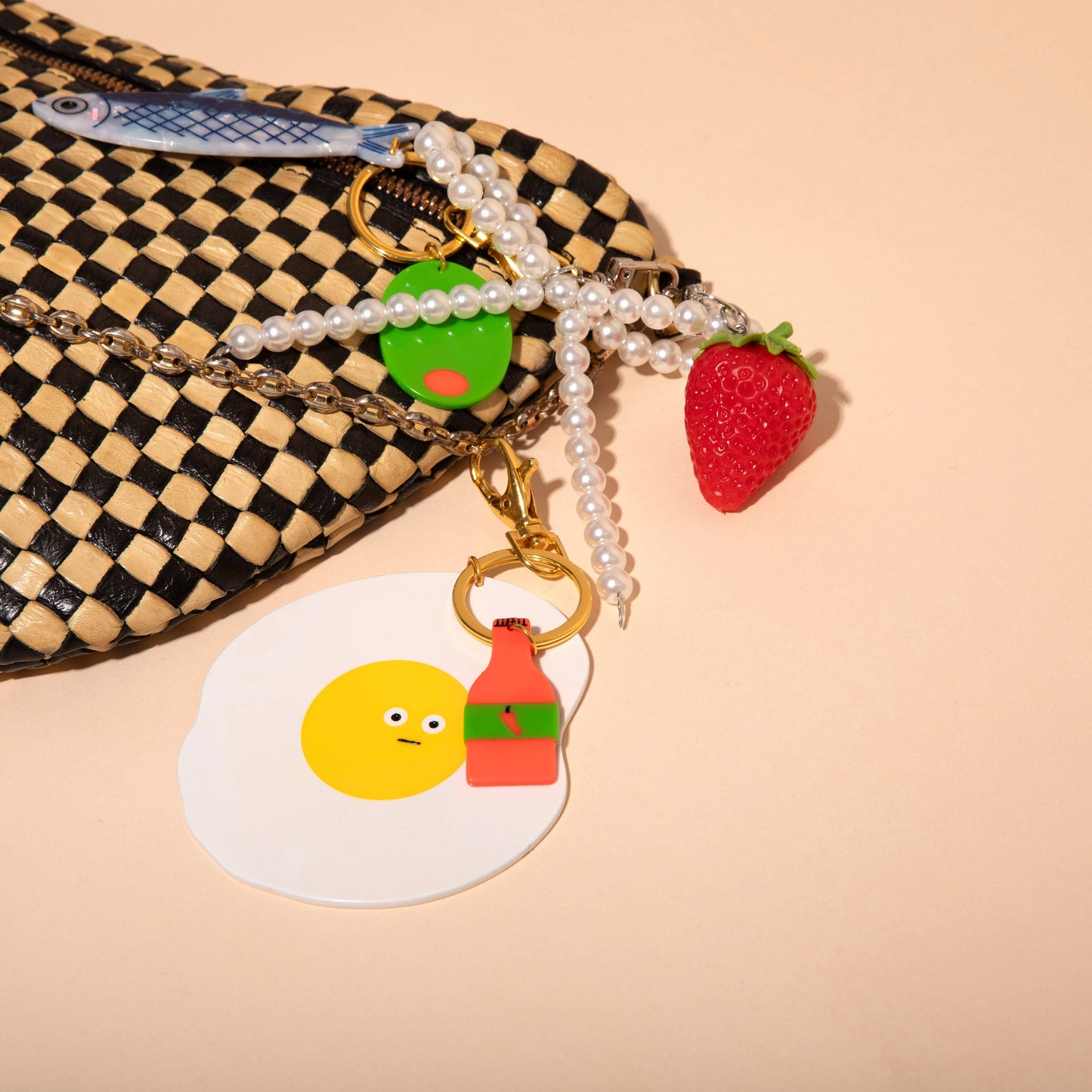 Spicy Egg Keychain