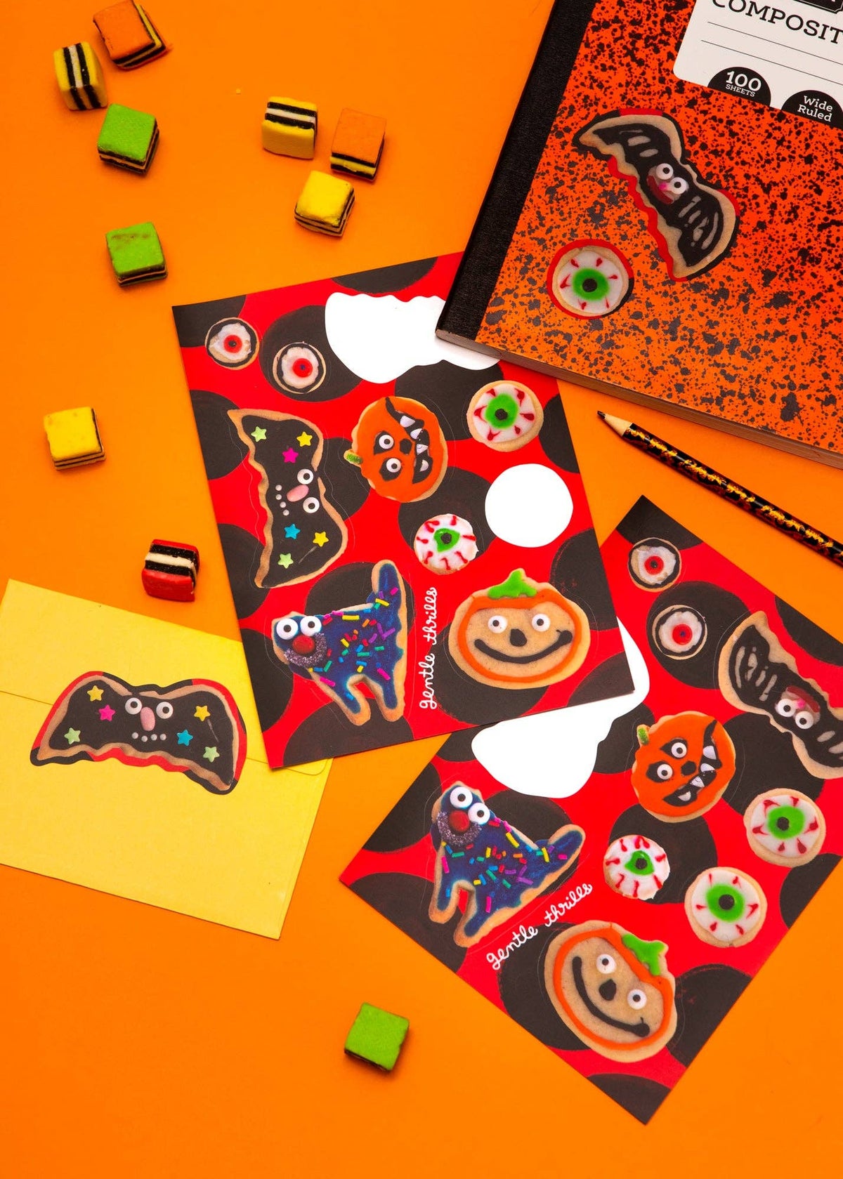 Gentle Thrills Halloween Cookies Sticker Sheet