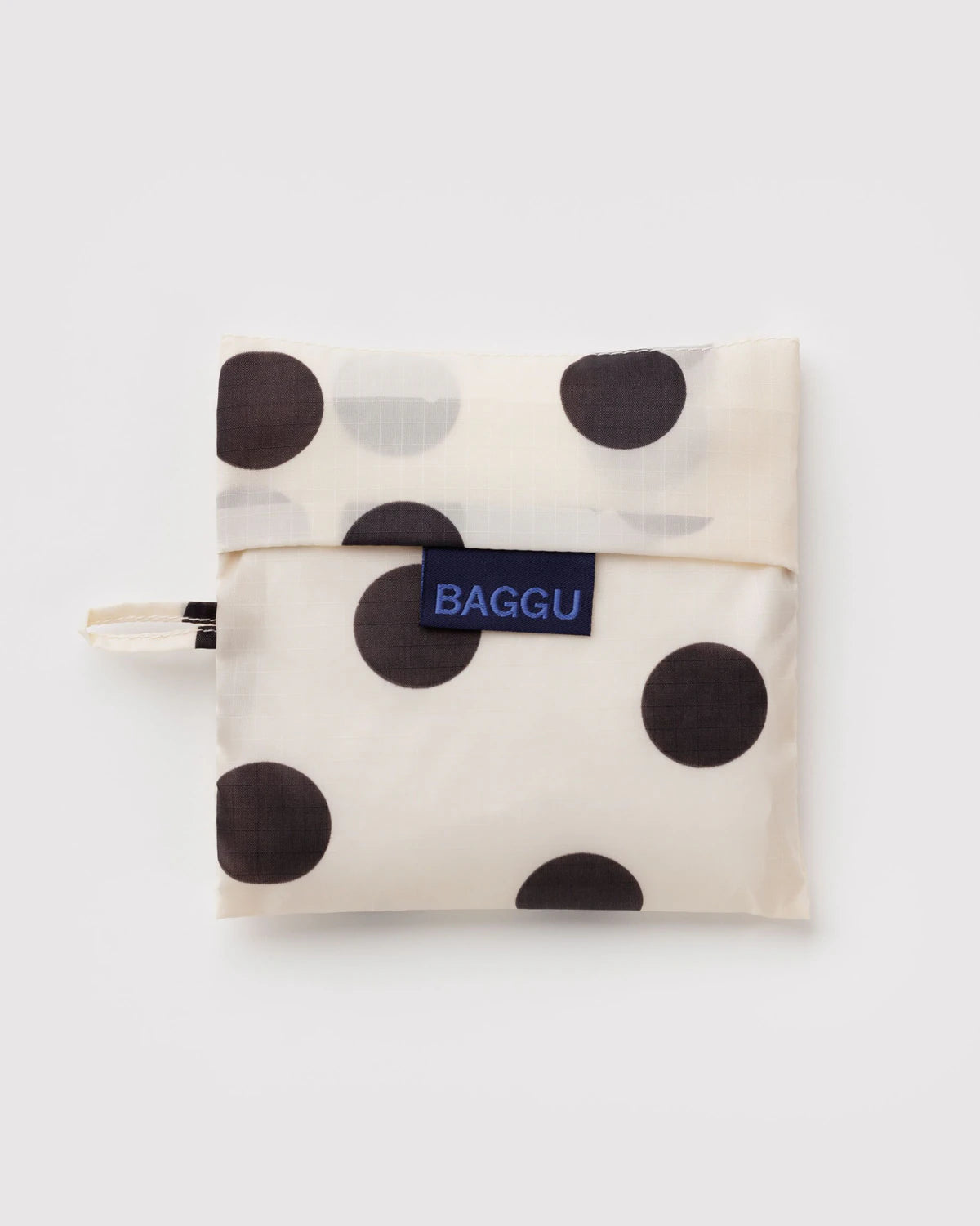 Standard Baggu : Cream & Black Polka Dots