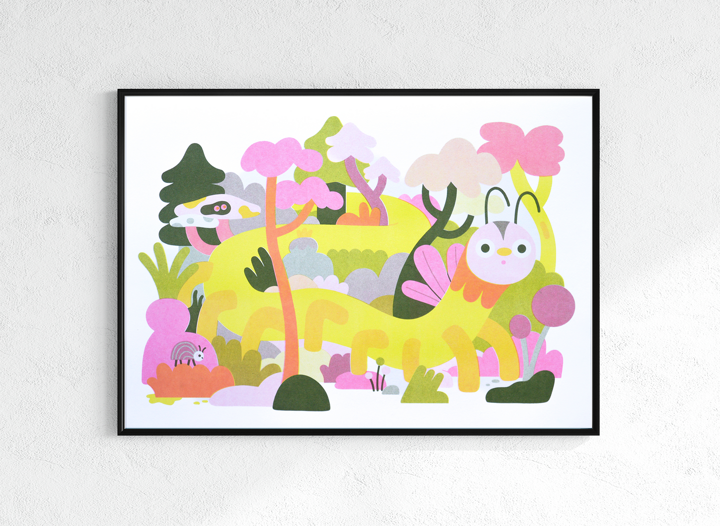 Creepy Crawly A3 Risograph Print