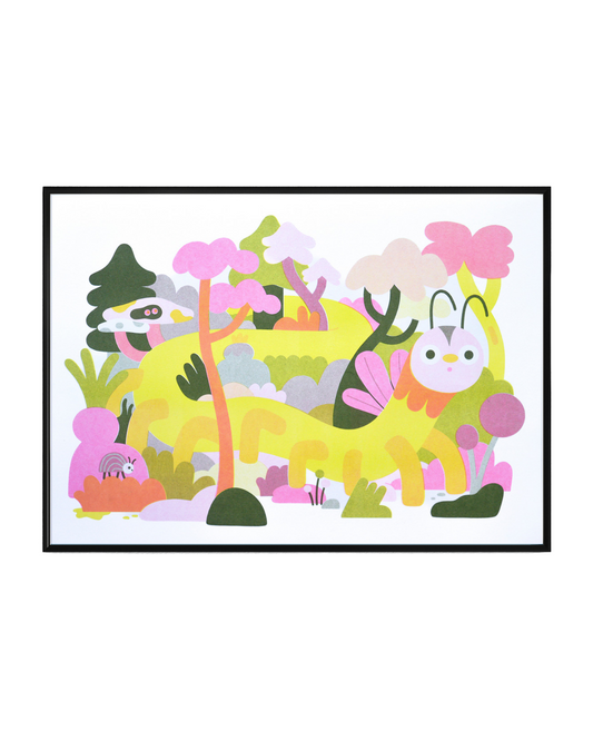 Creepy Crawly A3 Risograph Print