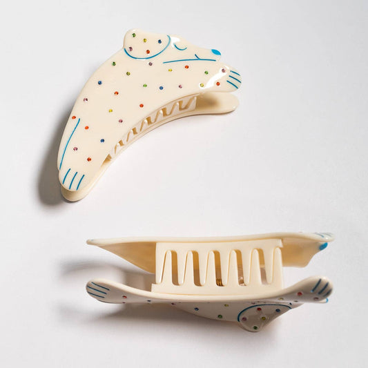 Rainbow Puppy Hair Claw