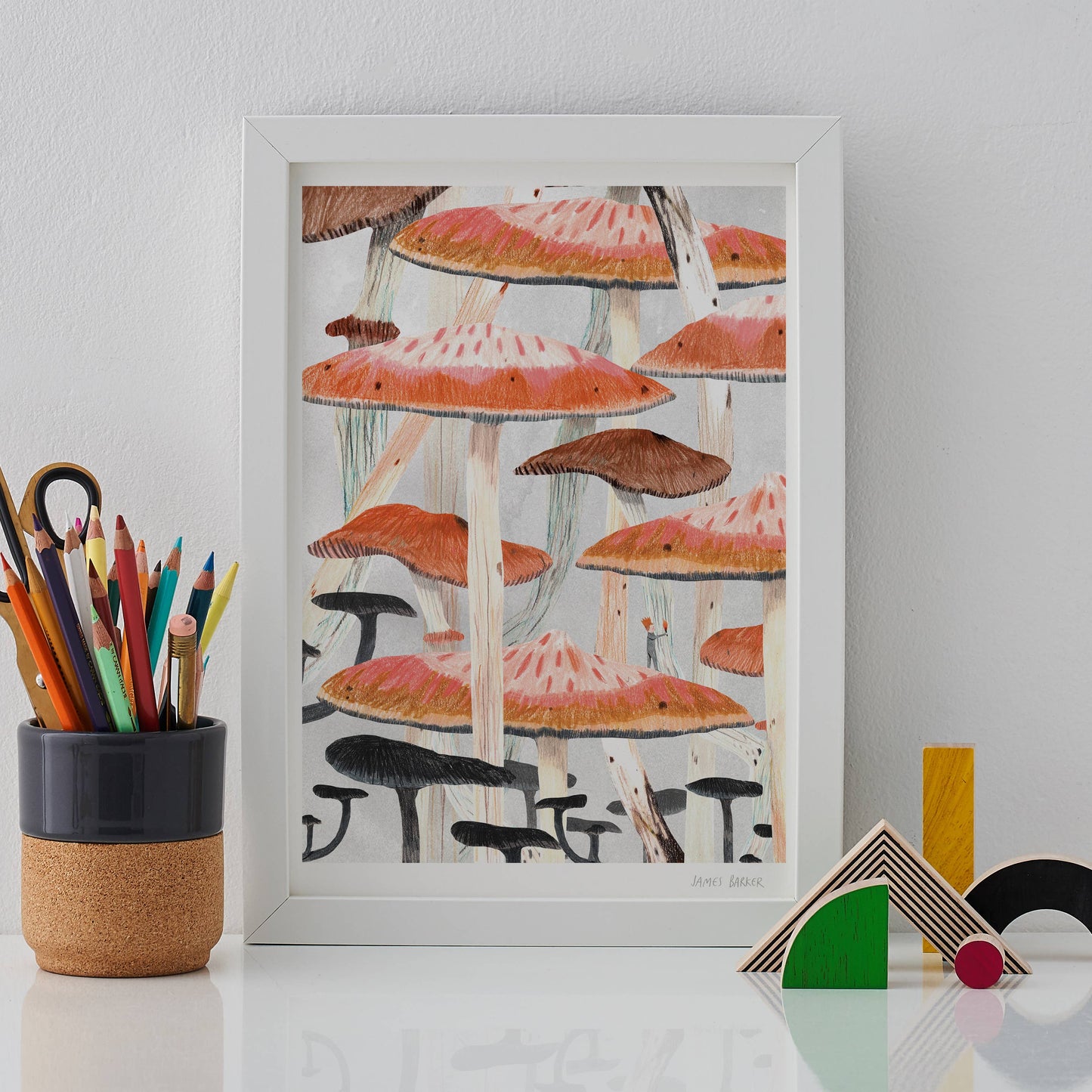 Mushroom Valley A3 Print