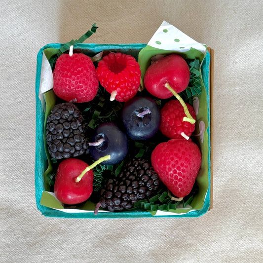 10 Mixed Berry Beeswax Candles
