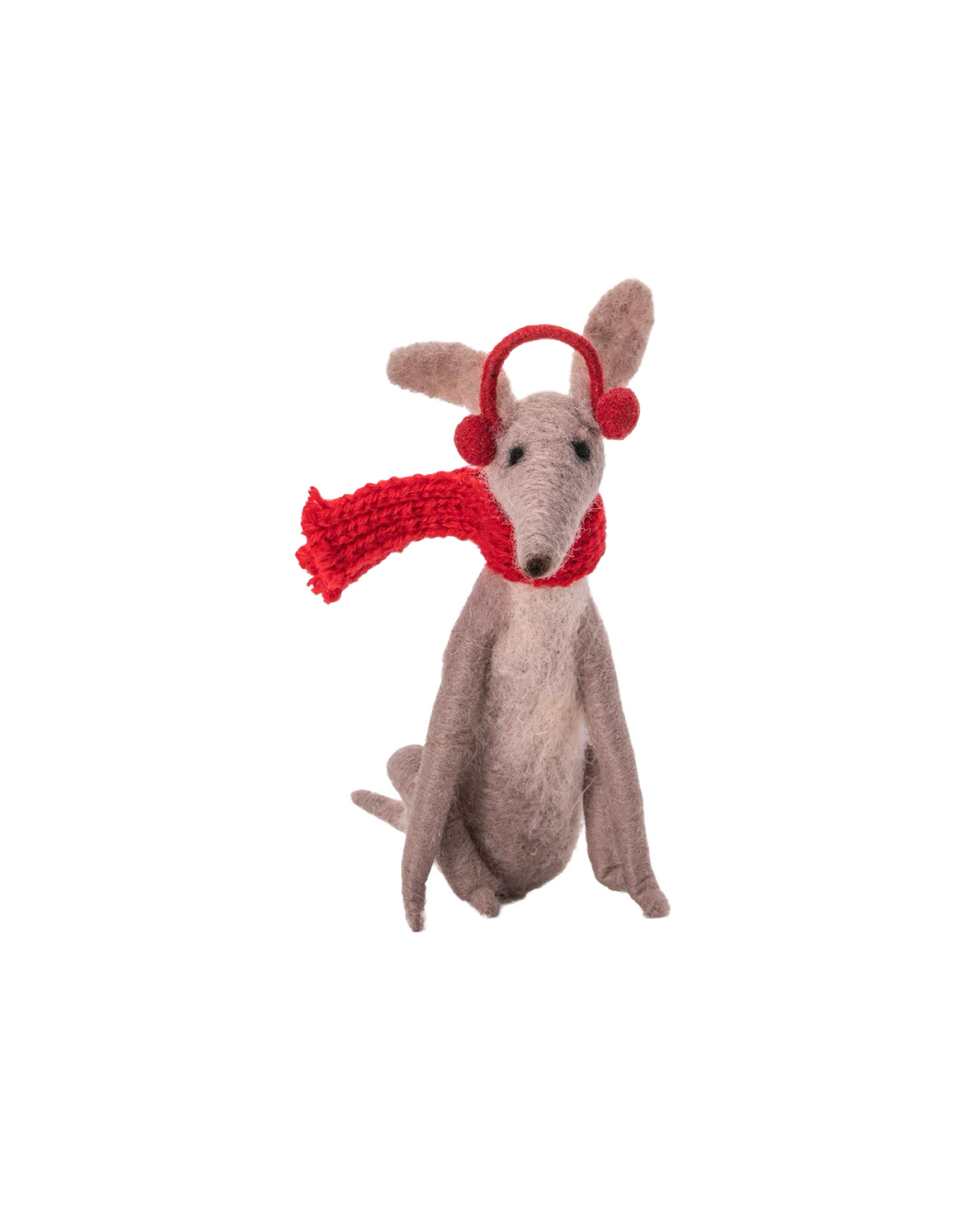 Whippet Felt Decoration