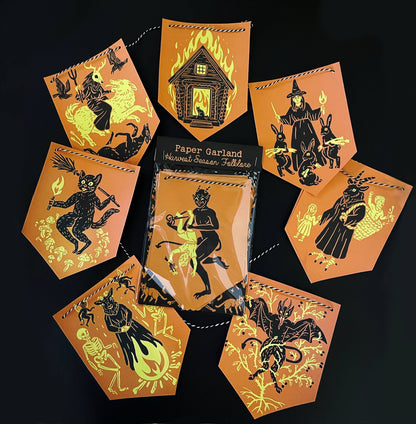 Harvest Season Folklore Paper Garland