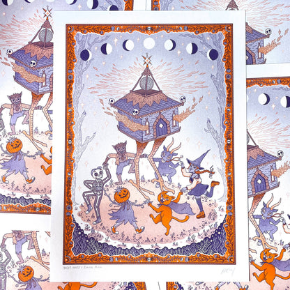 Yaga’s House A3 Riso Print