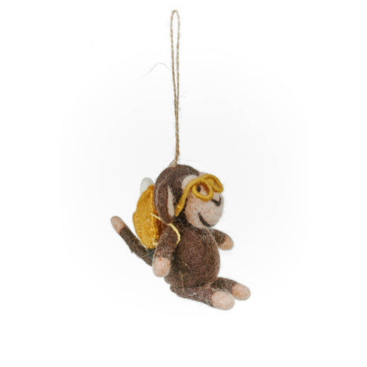 Bongo the Monkey Felt Decoration