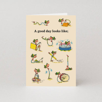 A Good Day Looks Like Richard Scarry Card