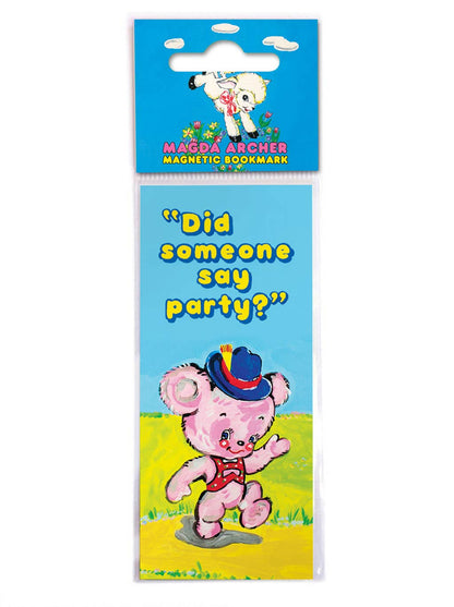 Did Someone Say Party? Magnetic Bookmark