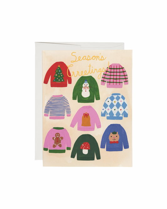 Seasonal Sweaters Christmas Card