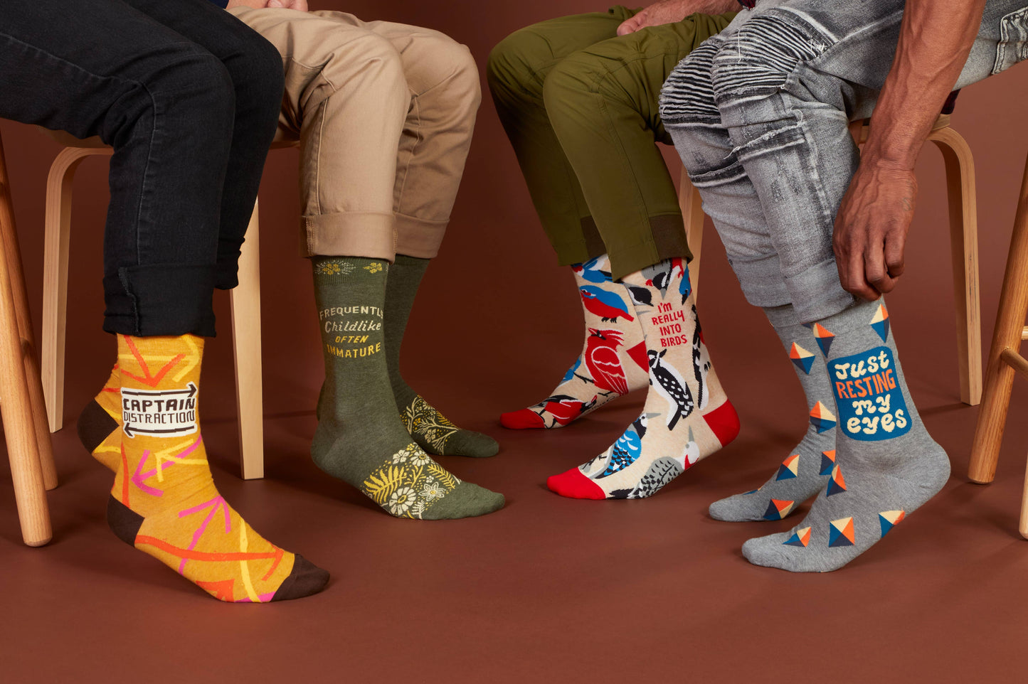Really Into Birds Men's Socks