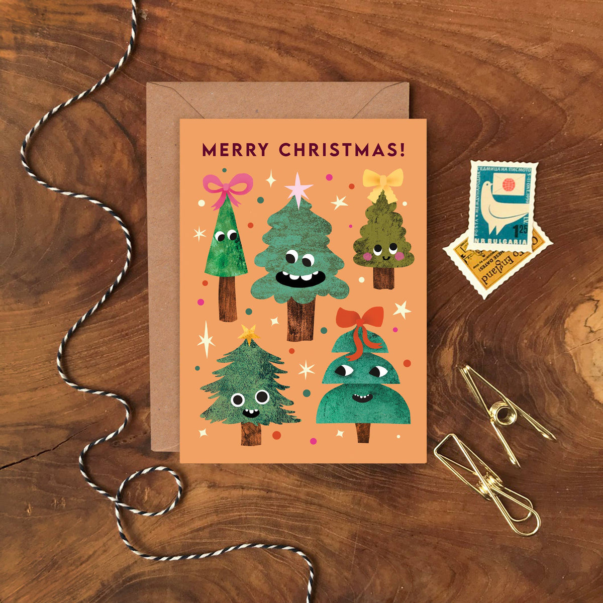Funny Faces - Box of 8 Christmas Cards