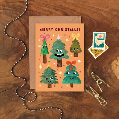 Funny Faces - Box of 8 Christmas Cards