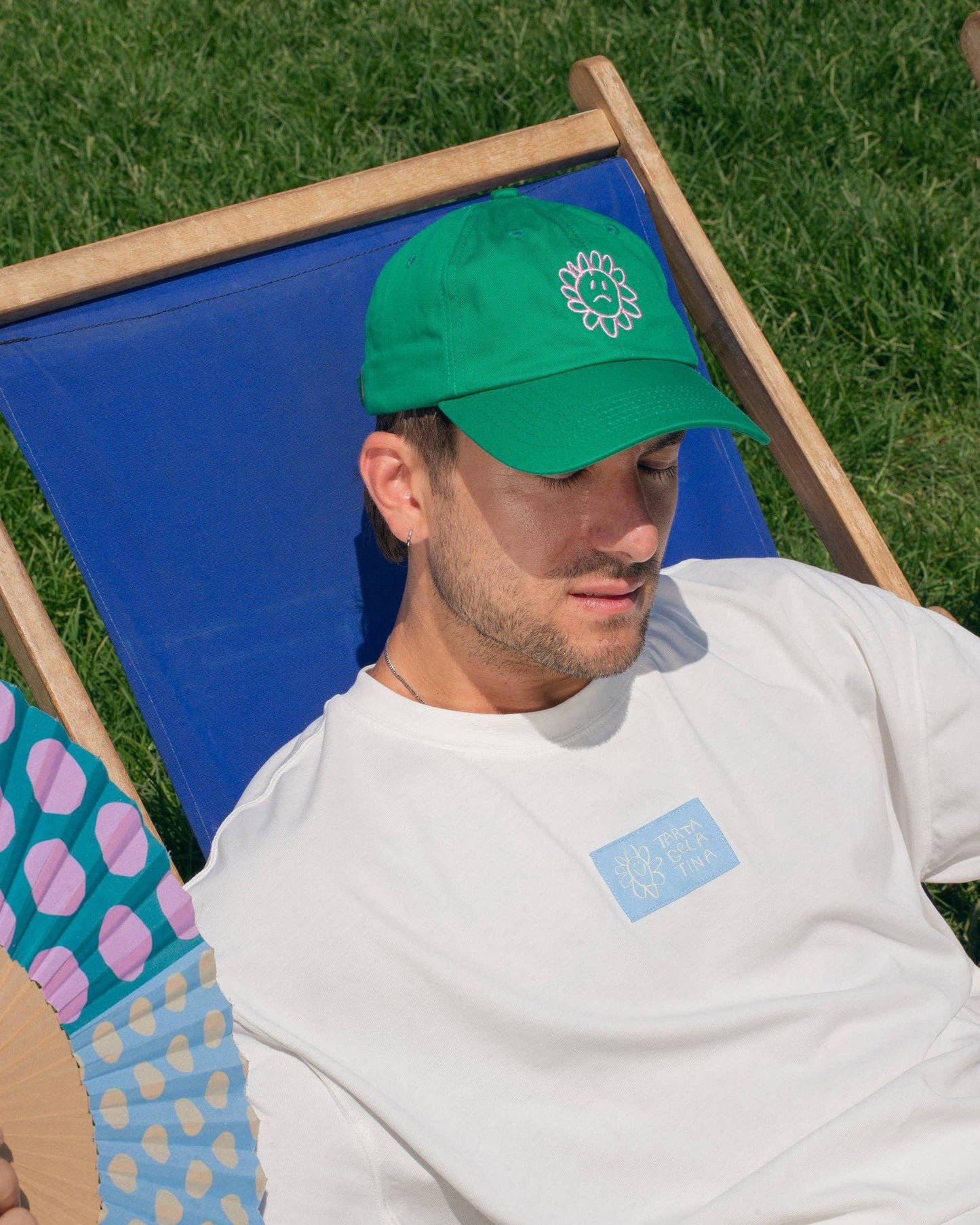 Silly Flower Cap: Grass Green