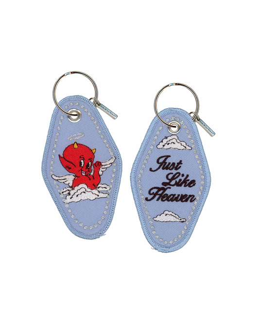 Just Like Heaven Embroidered Keychain